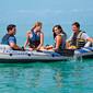 Barco Insuflável Intex Excursion 5 Com 2 Remos - 366x168x43 Cm - Cinzento/Azul Barco Insuflável Intex Excursion 5 Com 2 Remos - 366x168x43 Cm - Cinzento/Azul