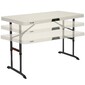 Mesa Ajustable Altura 61-86 Cm Patas Plegables Lifetime - Beige Mesa Ajustable Altura 61-86 Cm Patas Plegables Lifetime - Beige