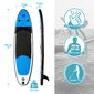 Tabla De Paddle Hinchable Blue 10' Con Inflador, Remo, Leash, Y Mochila De Transporte Tabla De Paddle Hinchable Blue 10' Con Inflador, Remo, Leash, Y Mochila De Transporte