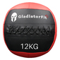 Bola De Pared Resistente Gladiatorfit De Cuero Sintético - Negro/Rojo Bola De Pared Resistente Gladiatorfit De Cuero Sintético - Negro/Rojo