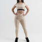 Set Legging & Top Texturizado Forza - Beige - Set Legging & Top Fitness Mujer 