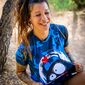 Camiseta Running Kamuabu Loverunning 90grs - Azul/Rojo - Camiseta Running Divertida Camiseta Running Kamuabu Loverunning 90grs - Azul/Rojo - Camiseta Running Divertida