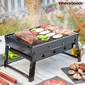 Barbacoa Plegable Portátil Para Carbón Bearbq Innovagoods - Gris/Negro Barbacoa Plegable Portátil Para Carbón Bearbq Innovagoods - Gris/Negro