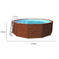 Piscina Madera Panelada K2o 315x105 Cm Depuradora De Arena 3.028 L/h Con Escalera - Marron - Con Escalera Piscina Madera Panelada K2o 315x105 Cm Depuradora De Arena 3.028 L/h Con Escalera - Marron - Con Escalera