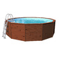 Piscina Madera Panelada K2o 375x127 Cm Depuradora De Arena 3.028 L/h Con Escalera - Marron - Con Escalera Piscina Madera Panelada K2o 375x127 Cm Depuradora De Arena 3.028 L/h Con Escalera - Marron - Con Escalera