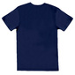 Camiseta Boyfriend Escudo Envejecido Captain America - Azul Marino 