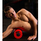 Rodillo Masaje Pro Pulseroll - 5 Velocidades - Rojo - Masaje Vibratorio (38cm) 