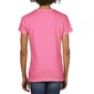 Camiseta De Algodón Cuello V Gildan - Rosa 