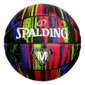 Basquetebol Spalding Marble Series Black Rainbow Sz7 - Multicor 