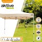 Cenador Plegable Y Altura Regulable Beige Aktive Garden Cenador Plegable Y Altura Regulable Beige Aktive Garden