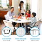 Mesa Dobrável Redonda Ø122 X 74 Cm Lifetime - Branco Mesa Dobrável Redonda Ø122 X 74 Cm Lifetime - Branco