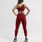 Set Legging & Top Water Forza - Rojo/Negro - Set Legging & Top Fitness Mujer 