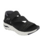 Sandálias De Caminhada Mulher Skechers Arch Fit Pop Retro. - Preto/Branco Sandálias De Caminhada Mulher Skechers Arch Fit Pop Retro. - Preto/Branco