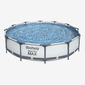 Piscina Desmontável Bestway Steel Pro Max - Branco - Piscina Redonda 366x76cm Piscina Desmontável Bestway Steel Pro Max - Branco - Piscina Redonda 366x76cm