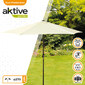 Guarda-sol Hexagonal D270 Cm Cor Amarelo Claro Aktive Garden Guarda-sol Hexagonal D270 Cm Cor Amarelo Claro Aktive Garden
