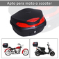 Homcom Baúl De Moto Universal 48l Con Llaves Homcom Baúl De Moto Universal 48l Con Llaves