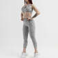 Set Legging & Top Water Forza - Blanco/Negro - Set Legging & Top Fitness Mujer 