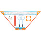Get & Go Set De Bádminton Inmediato Azul Y Naranja Get & Go Set De Bádminton Inmediato Azul Y Naranja