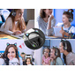 Auriculares Klack Bluetooth Inalámbricos Oreja De Gato Con Luz Led - Azul Zafiro - Niños Adolescentes 