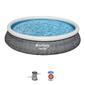 Piscina Hinchable Redonda Bestway Fast Set 457x84 Cm Con Depuradora De Cartucho 2006 L/h - Madera Piscina Hinchable Redonda Bestway Fast Set 457x84 Cm Con Depuradora De Cartucho 2006 L/h - Madera
