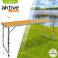 Mesa Plegable Altura Regulable De Camping Madera Aktive Mesa Plegable Altura Regulable De Camping Madera Aktive