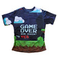 Camiseta Elite Fit Para Running Y Trail Running Kamuabu Gameover - Azul Marino - Camiseta Running Divertida 
