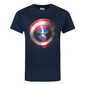 Camiseta Original De La Película Con Escudo Capitán América - Azul Camiseta Original De La Película Con Escudo Capitán América - Azul