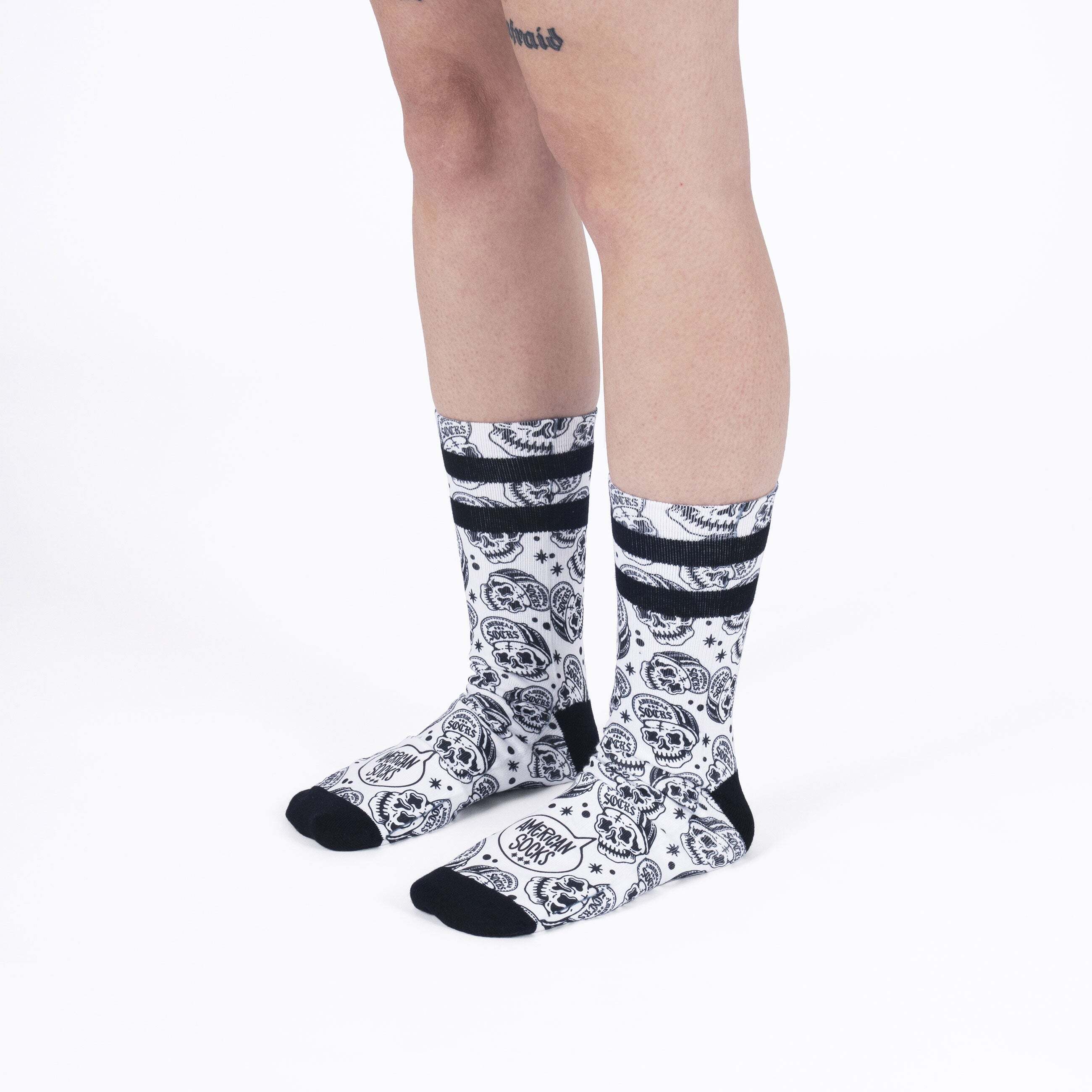 Calcetines American Socks Rip Your Opinion Mid High - Blanco - Calcetines  Técnicos De Deporte