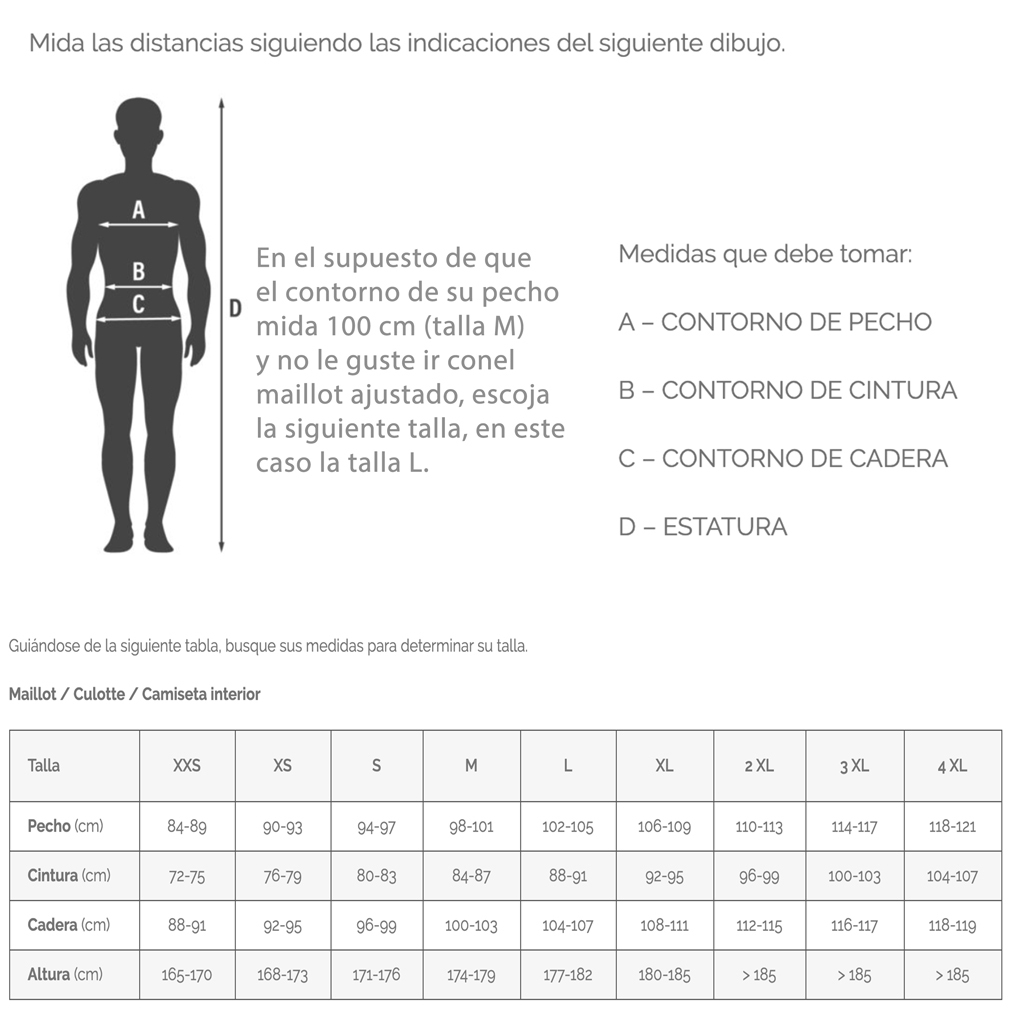 Guía de tallas Guía de tallas