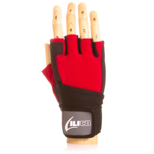 Guantes Fitness ILICO ELITE Rojo Negro talla XS