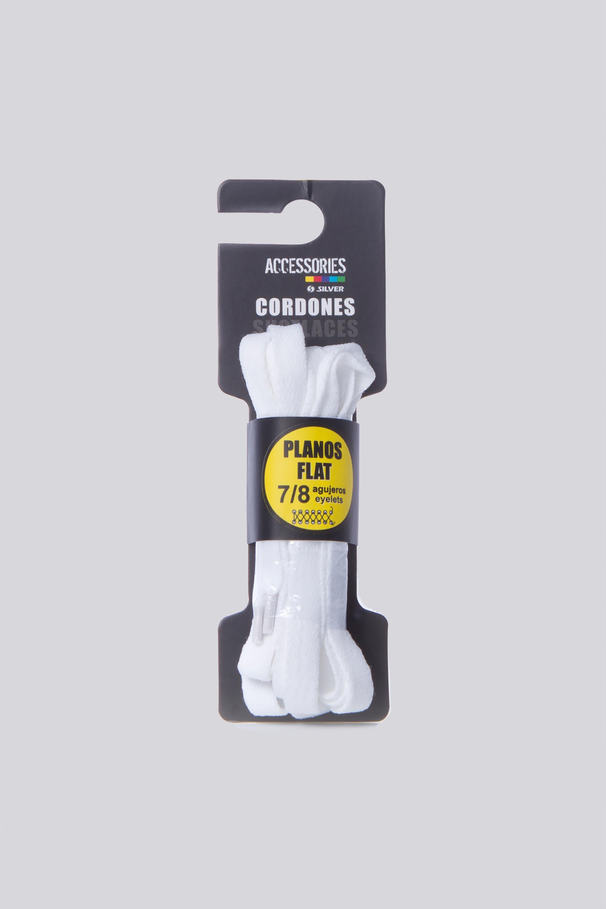 Cordones Silver - Blanco - Cordones Planos talla T.U