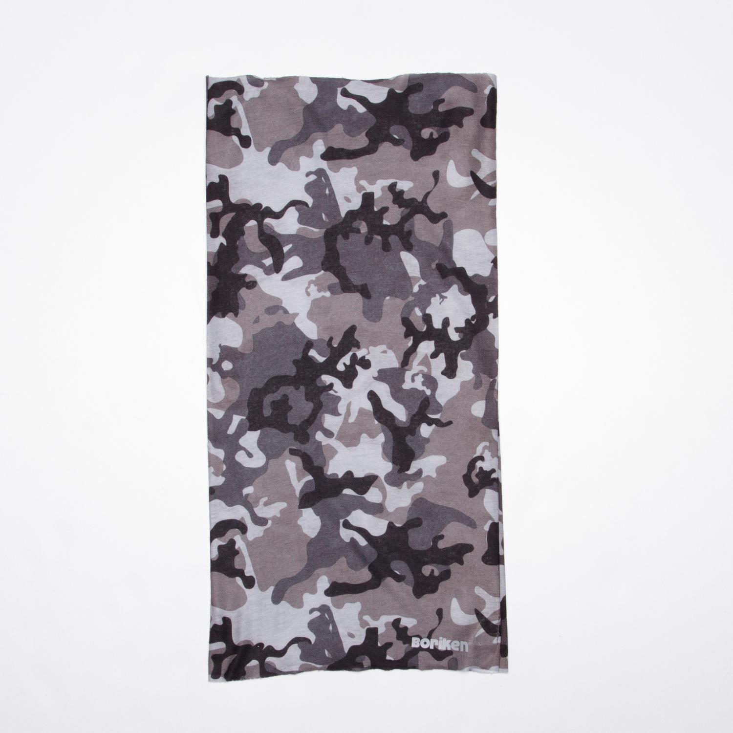 Bufanda Tubular Polar Gris Camuflaje talla T.U.
