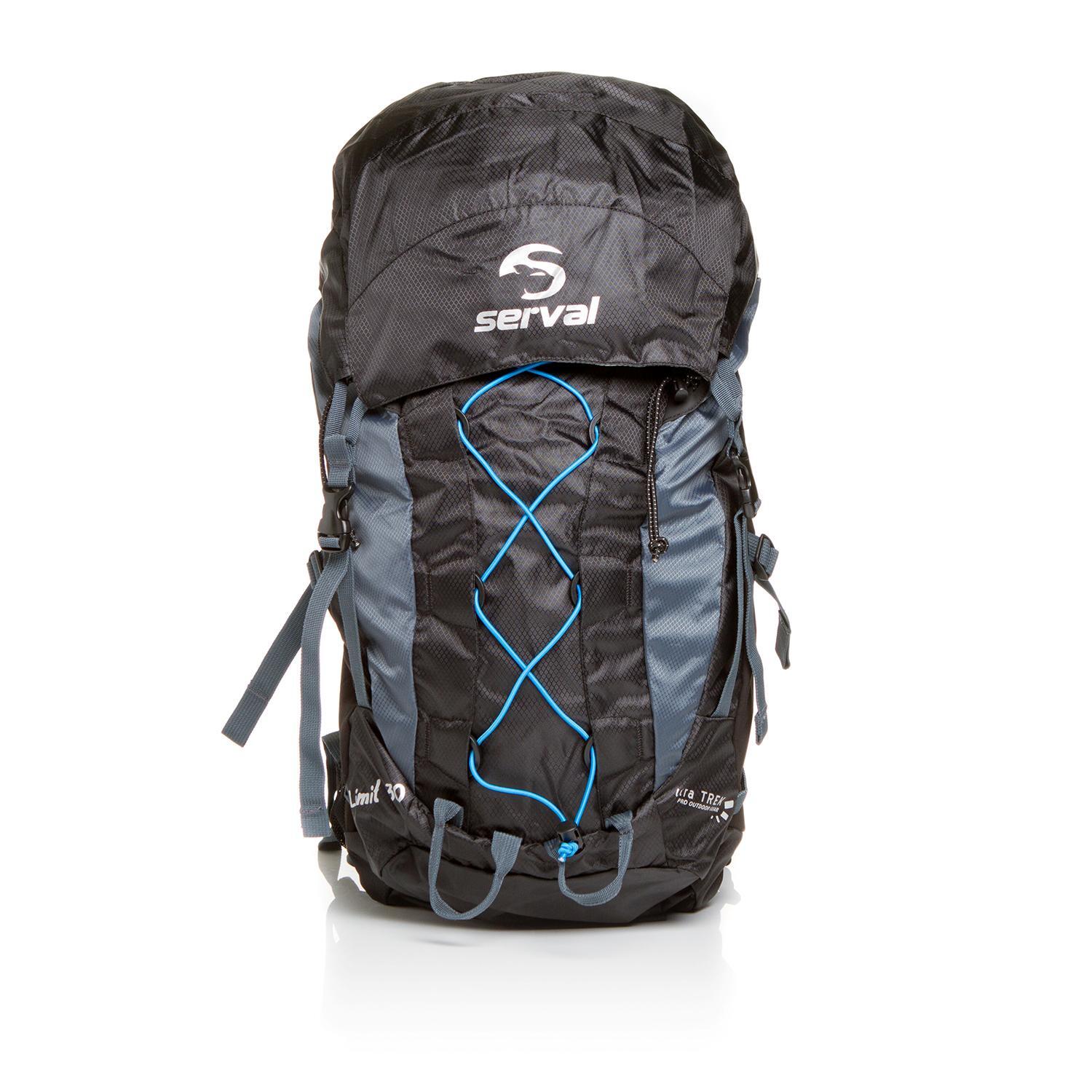 Mochila Montaña Serval Limit 30L - Negra - Mochila Trekking talla T.U.