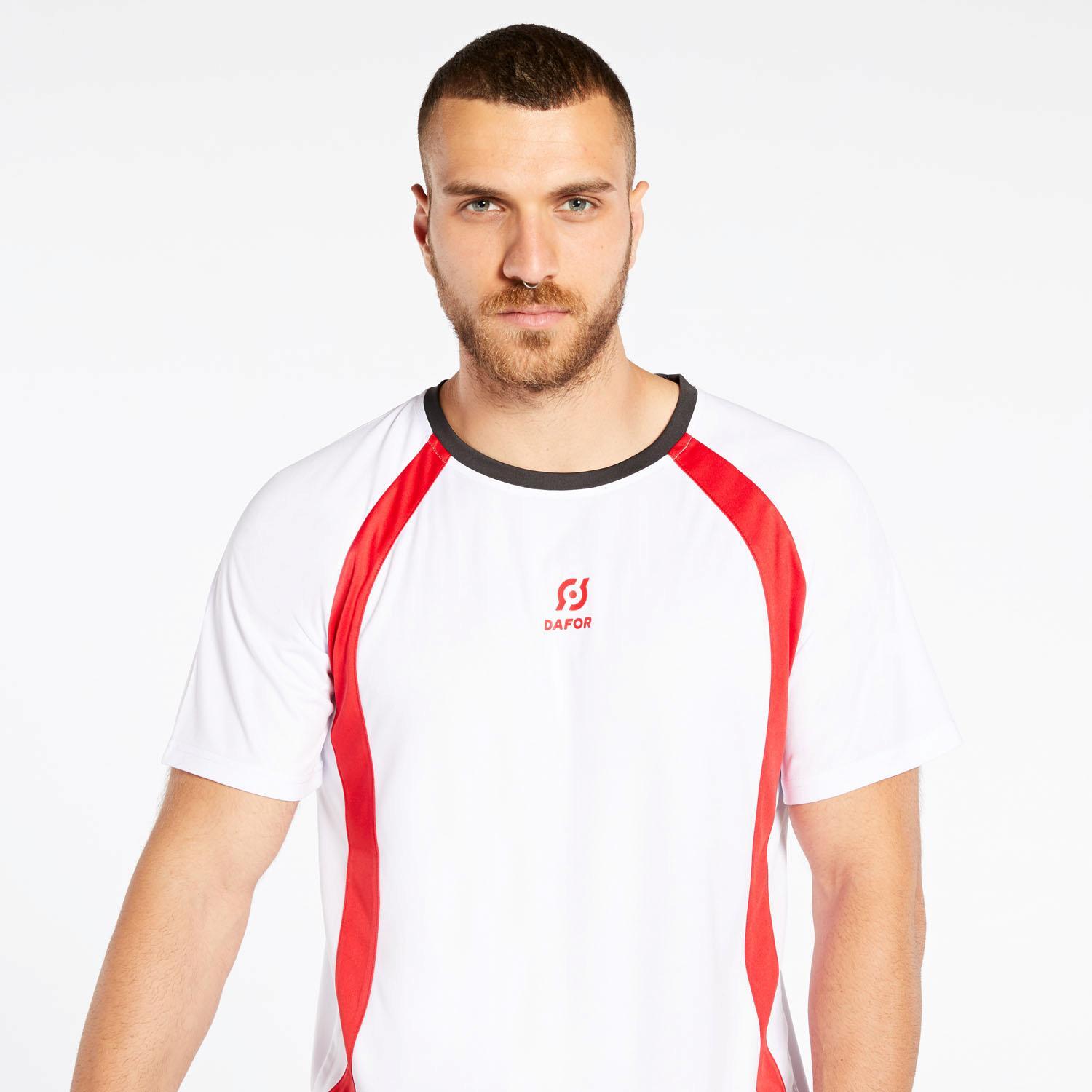 Camiseta Fútbol Dafor - Blanca - Camiseta hombre talla L