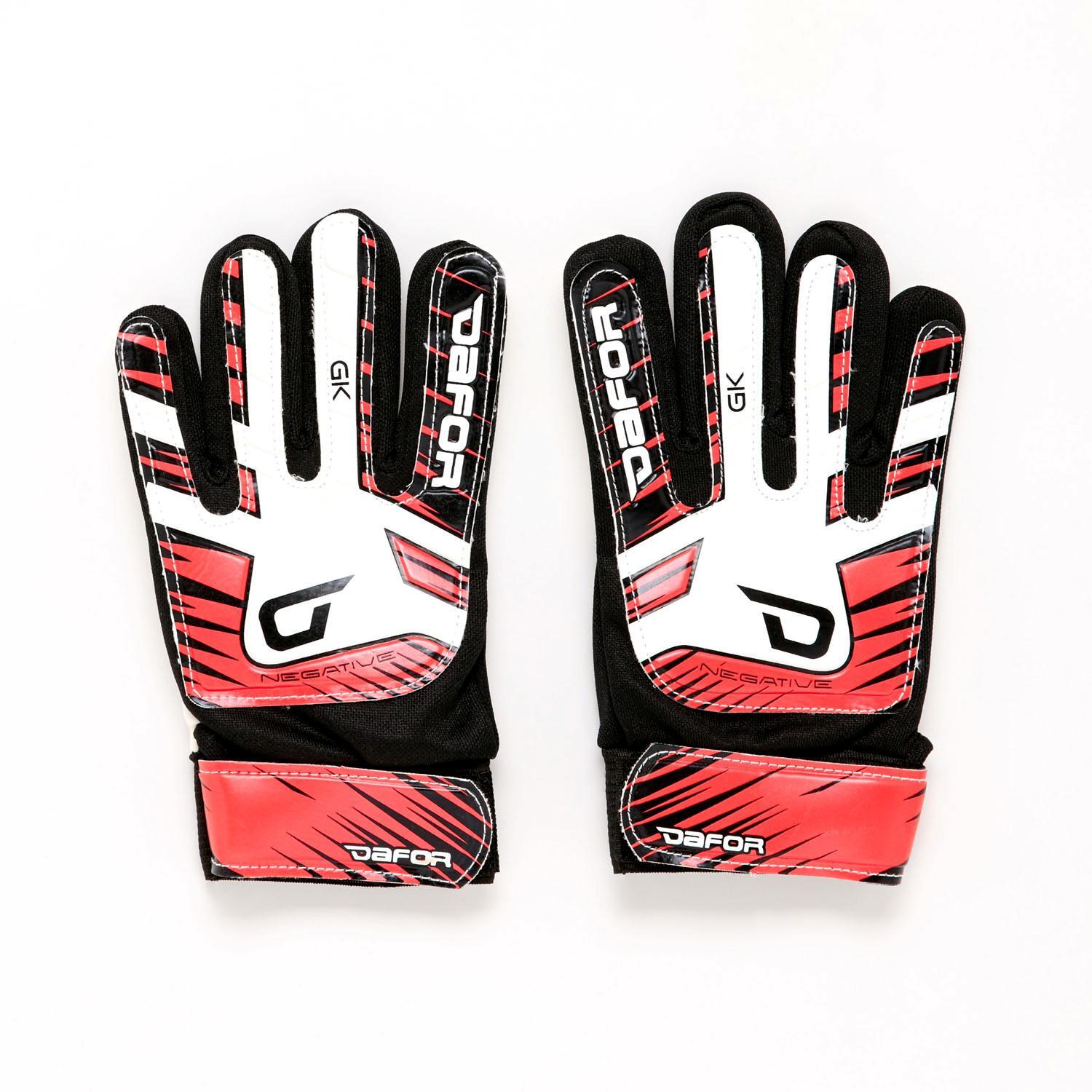 Guantes Portero Dafor Junior - Rojo - Accesorios fútbol niño talla 3