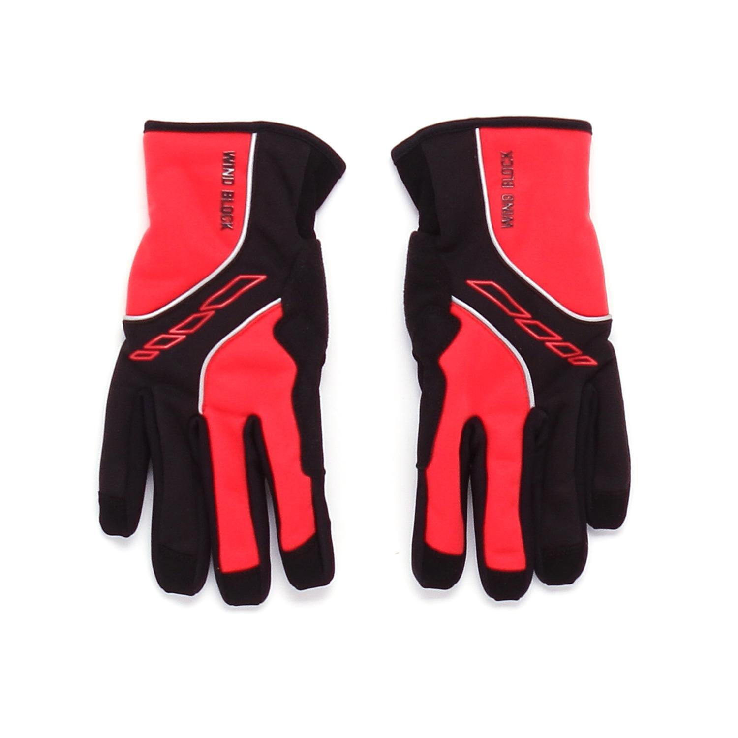 Guantes Ciclismo Mitical Windshield Negro Naranja talla M