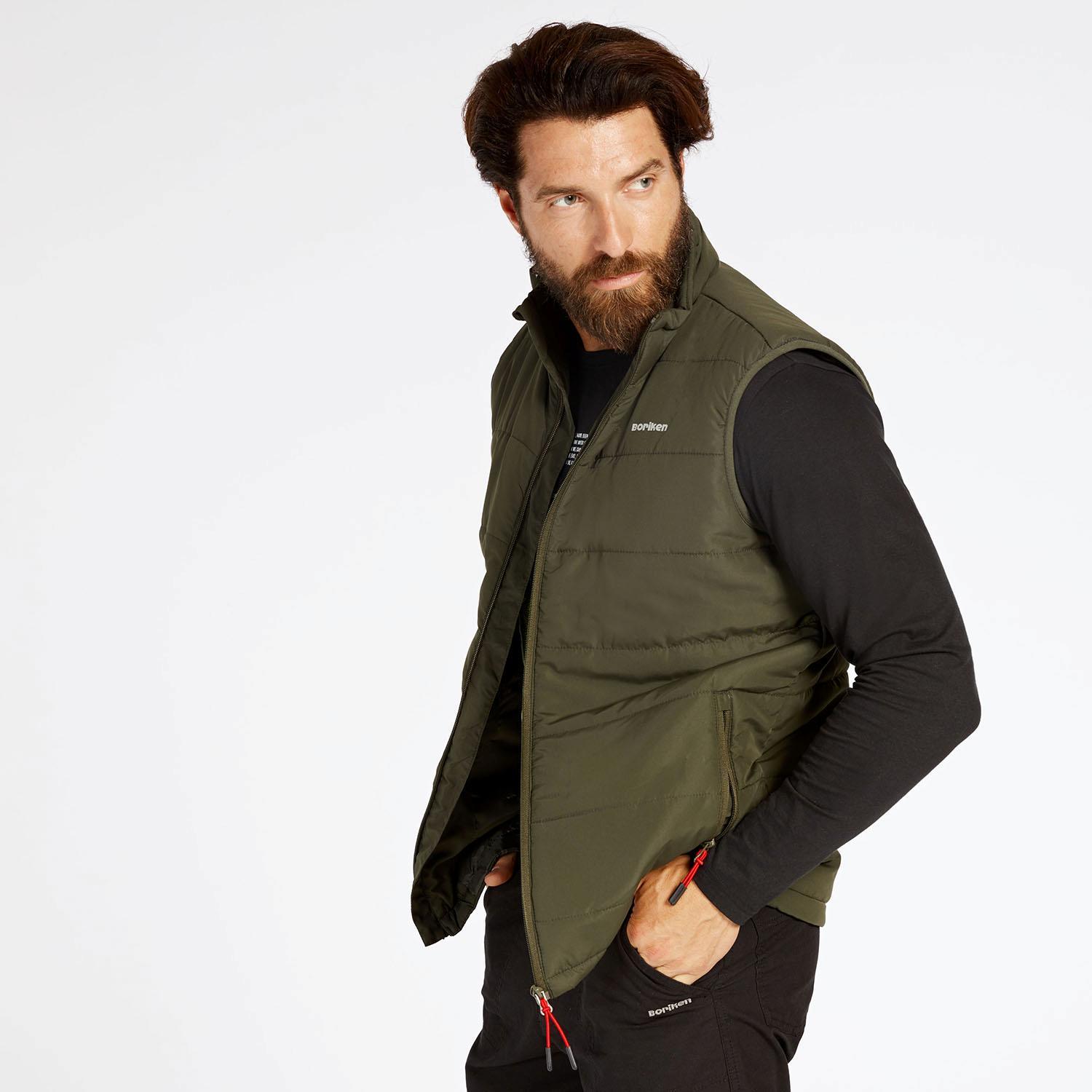 Chaleco Montaña Verde Hombre Boriken - Chaleco hombre talla S