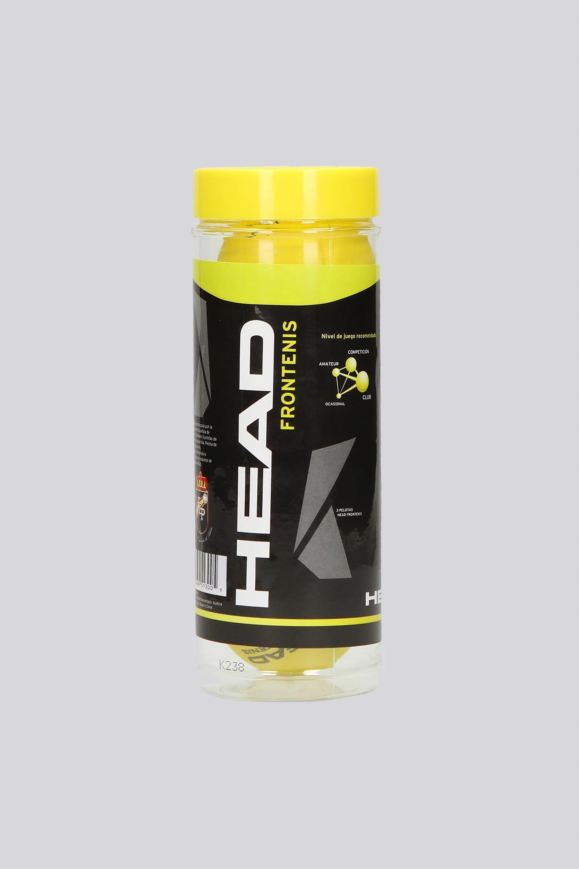 Head Frontenis - Amarillo - Bote 3 Pelotas Frontenis talla T.U.