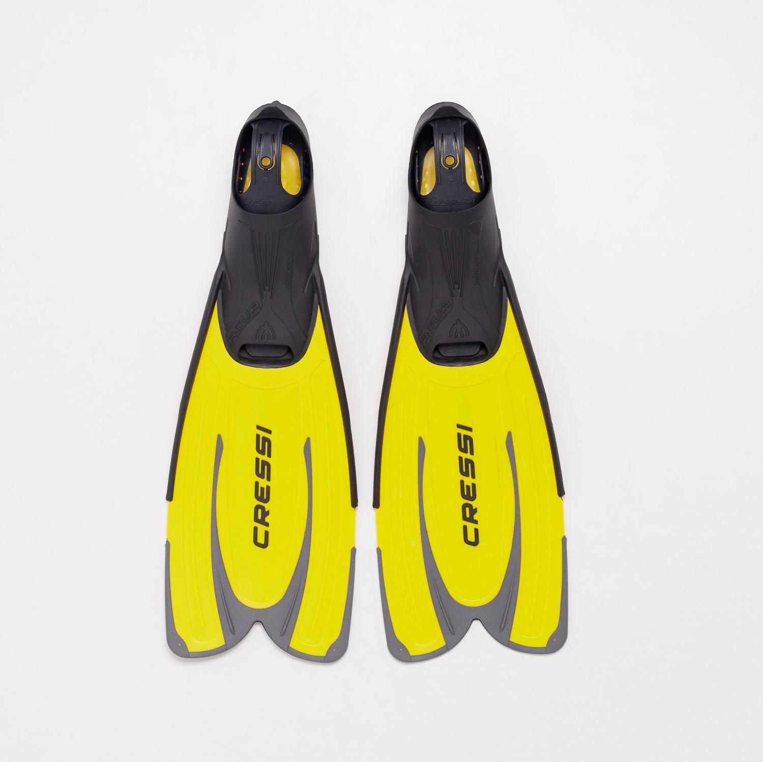 Aletas Cressi - Amarillo - Aletas buceo talla 2XL