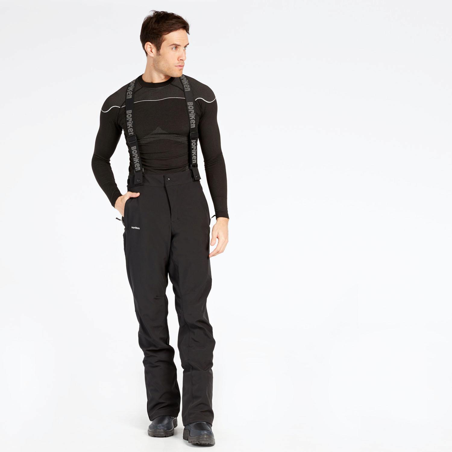 Pantalón Nieve Negro Boriken Adelaide - Pantalón hombre talla S