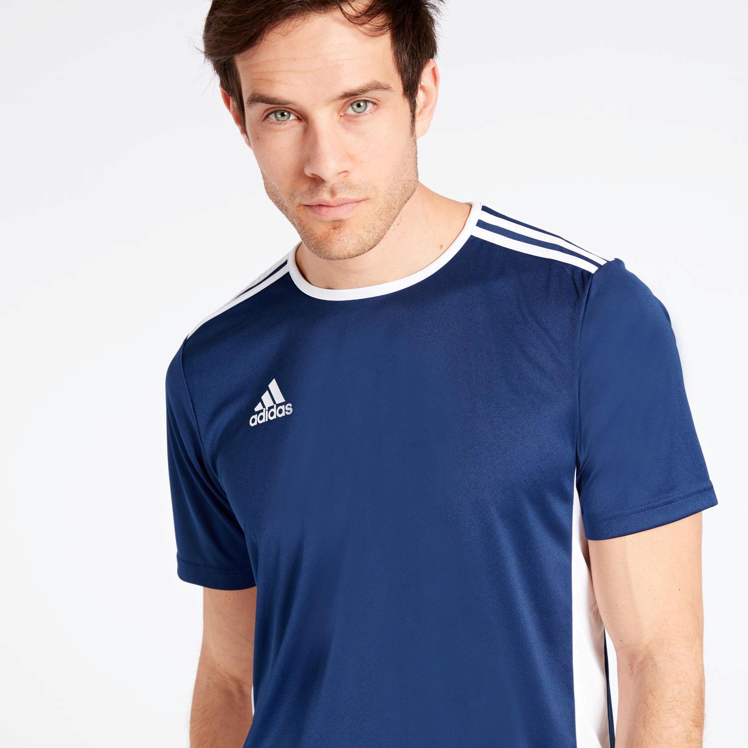 Camiseta adidas Entrada 18 Marino AZUL - Camiseta fútbol | Sprinter