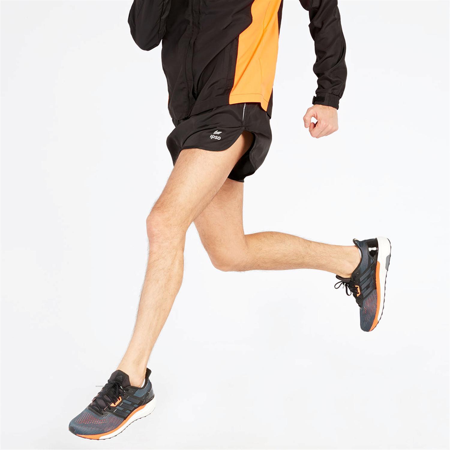 Pantalón Running Ipso Basic - Negro - Pantalón Corto Hombre talla M