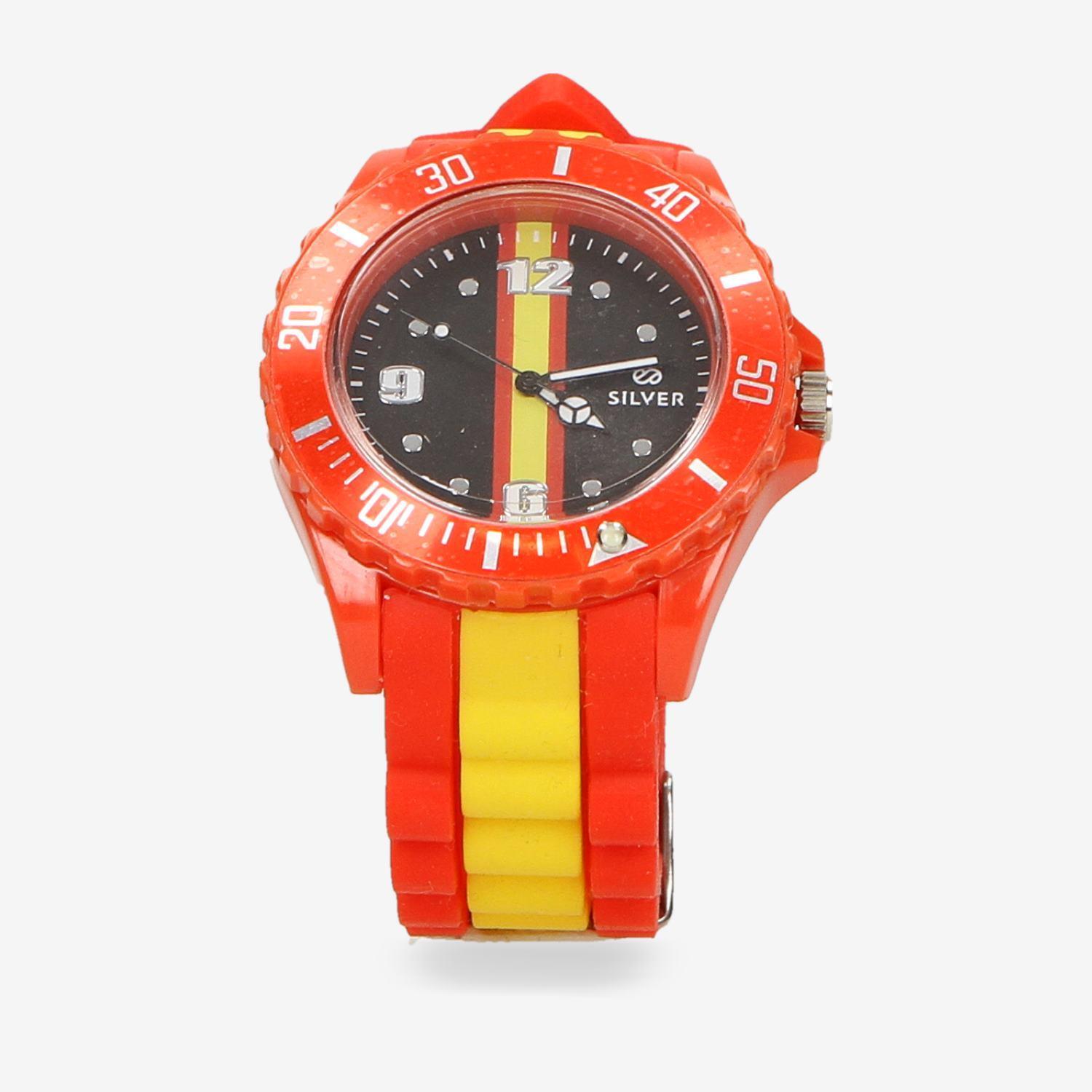 Relógio  Espanha - Vermelho - Relógio Homem tamanho T.U.