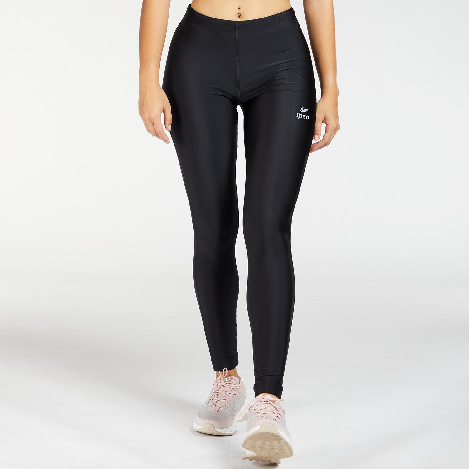 Collants Long Running Ipso Basic - Noir - Collants Femme sports taille M