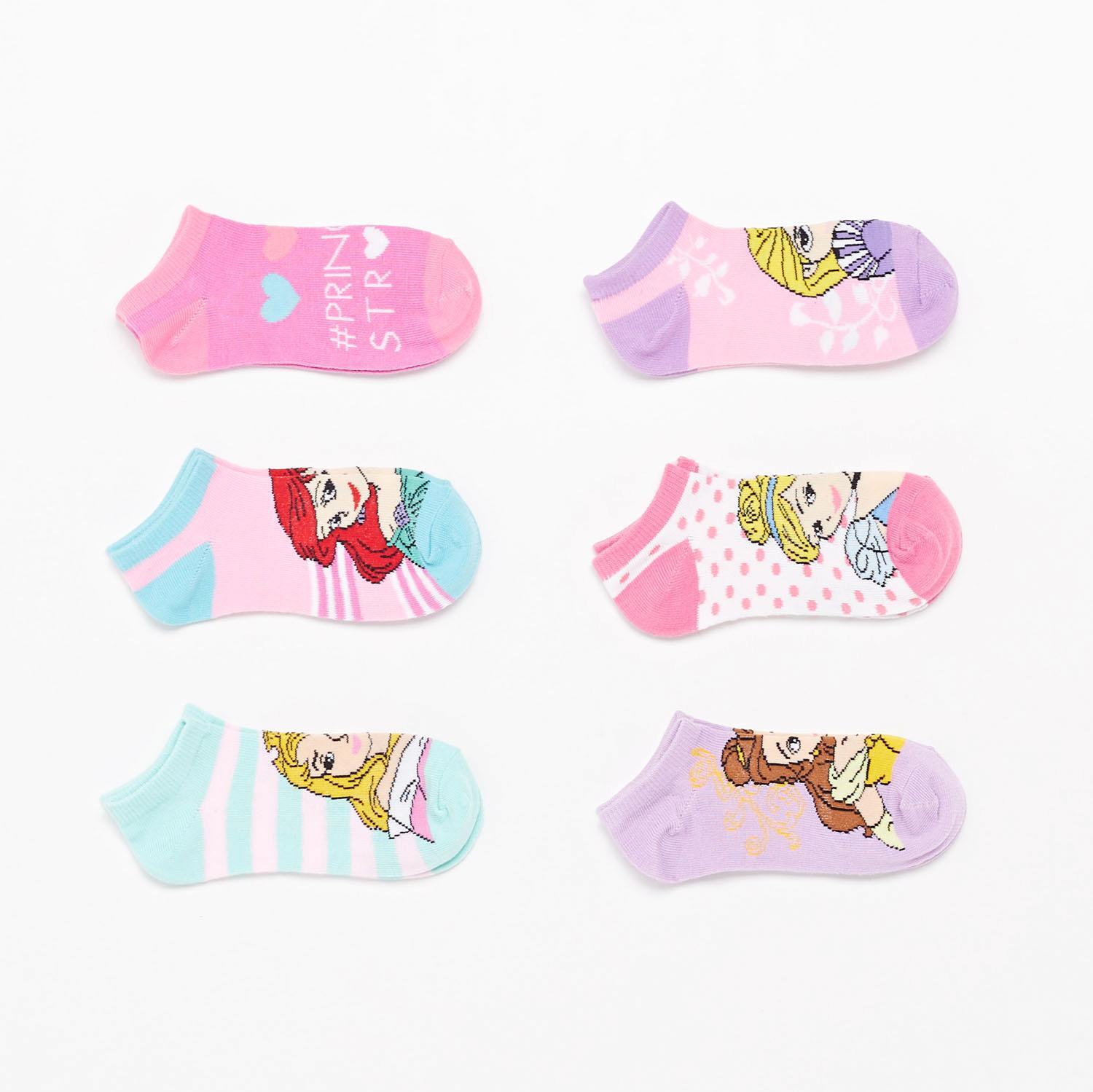 Pack 6 Calcetines Princesas Disney talla 19