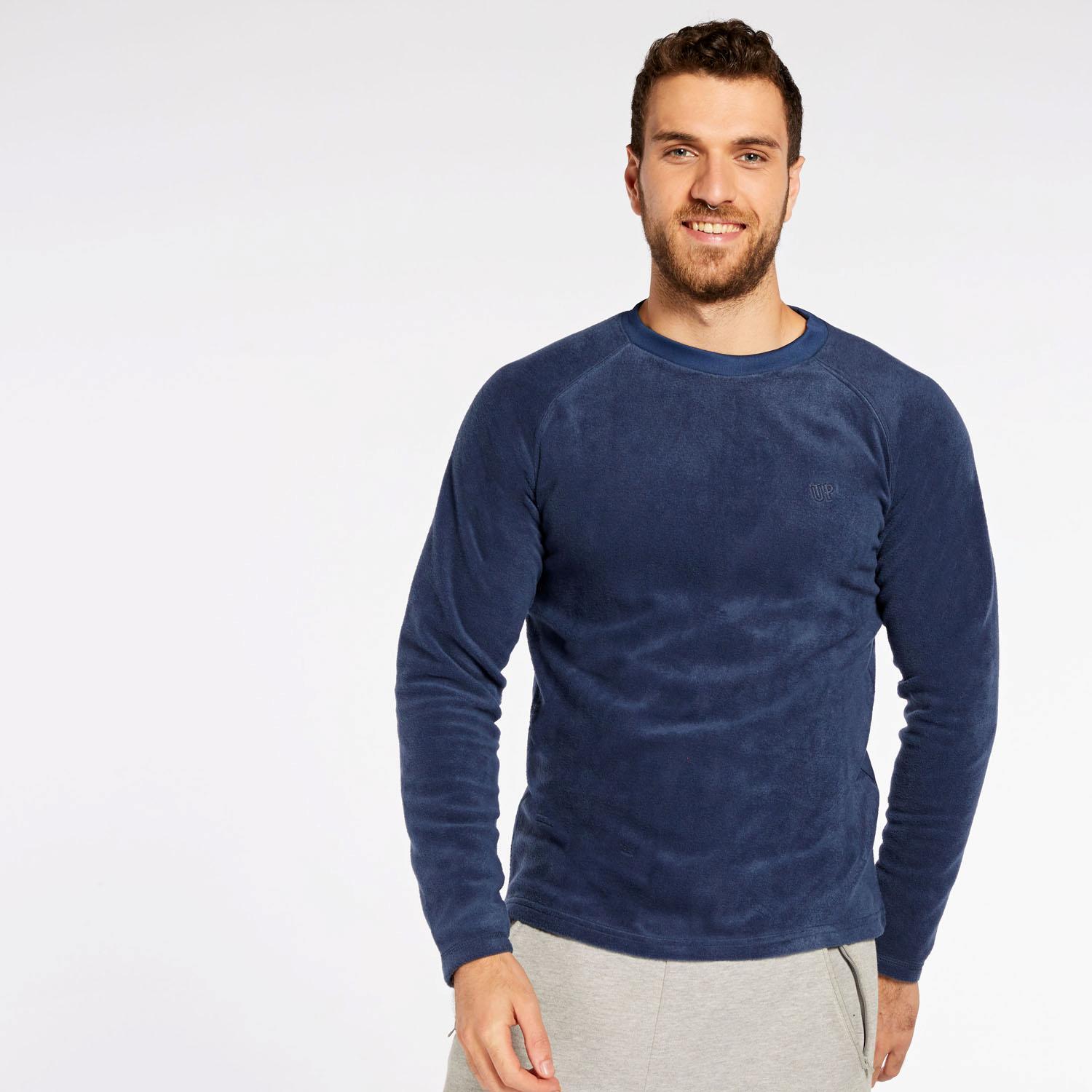 Sudadera Polar Up Basic - Marino - Polar Hombre talla S