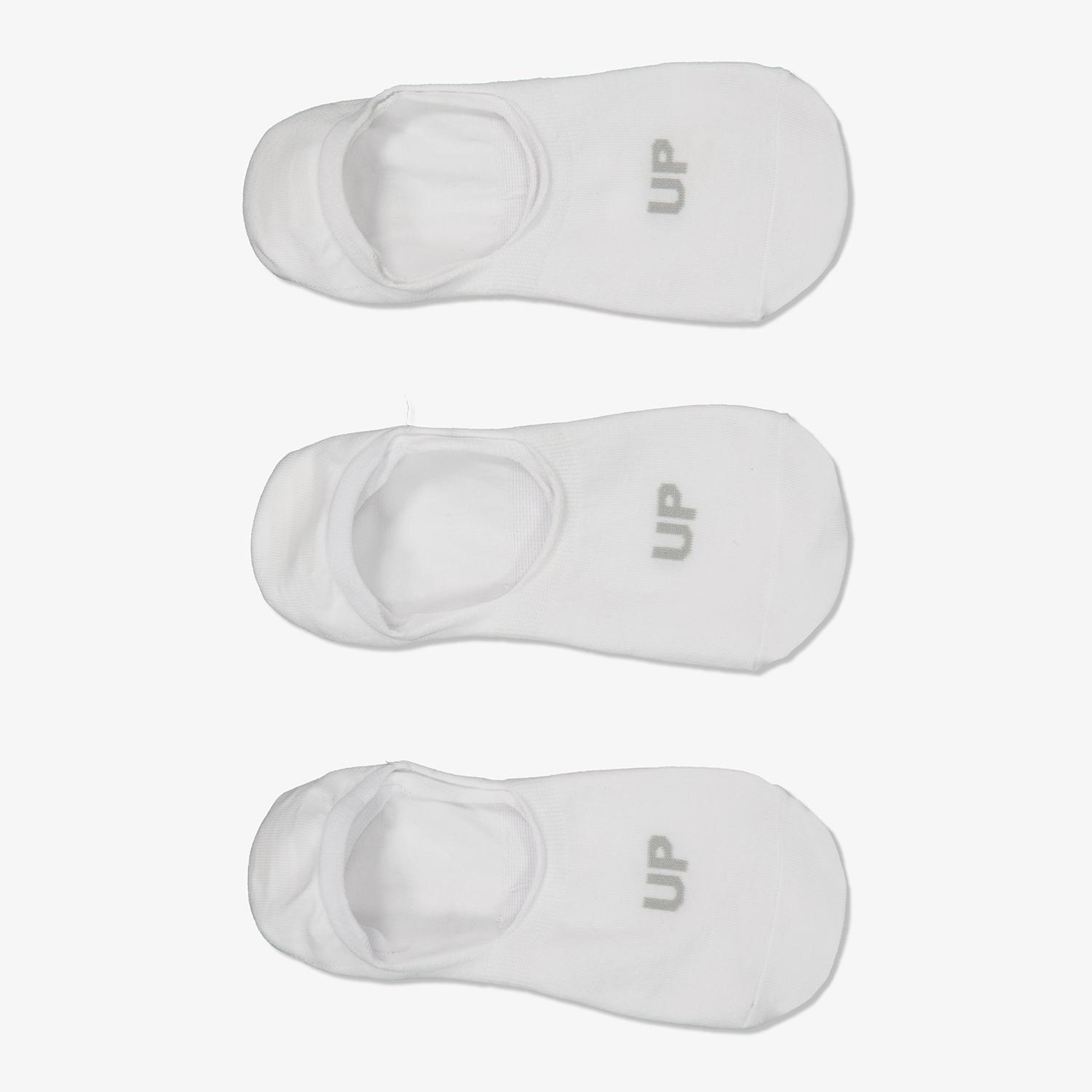 Calcetines Invisibles Up - Blanco - Calcetines Unisex talla XL