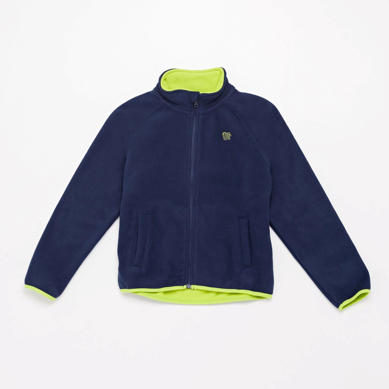 Forro Polar Cremallera Up Basic - Marino- Polar Niño talla 10