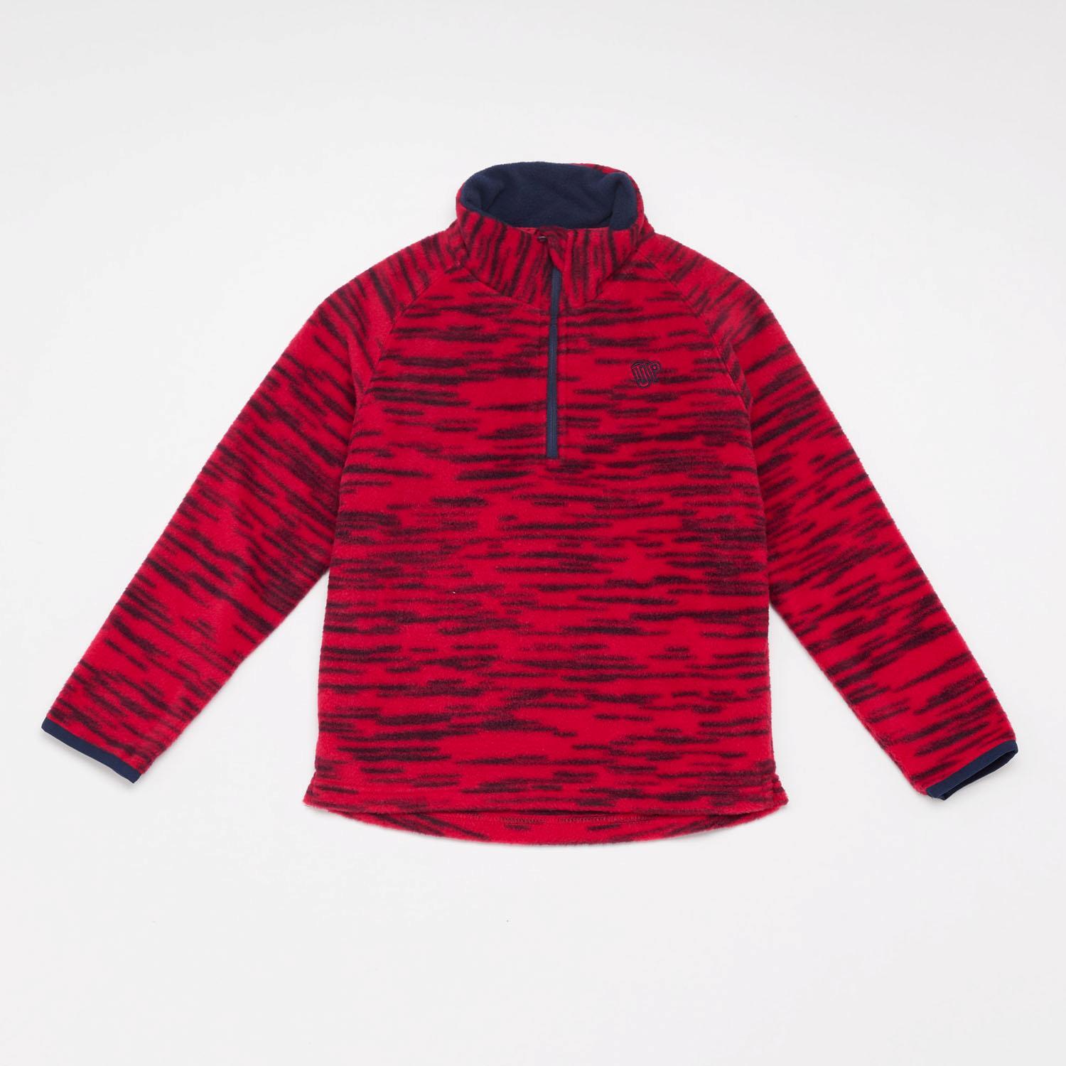 Forro Polar Cremallera Corta Up Basic - Estampado - Polar Niña talla 10