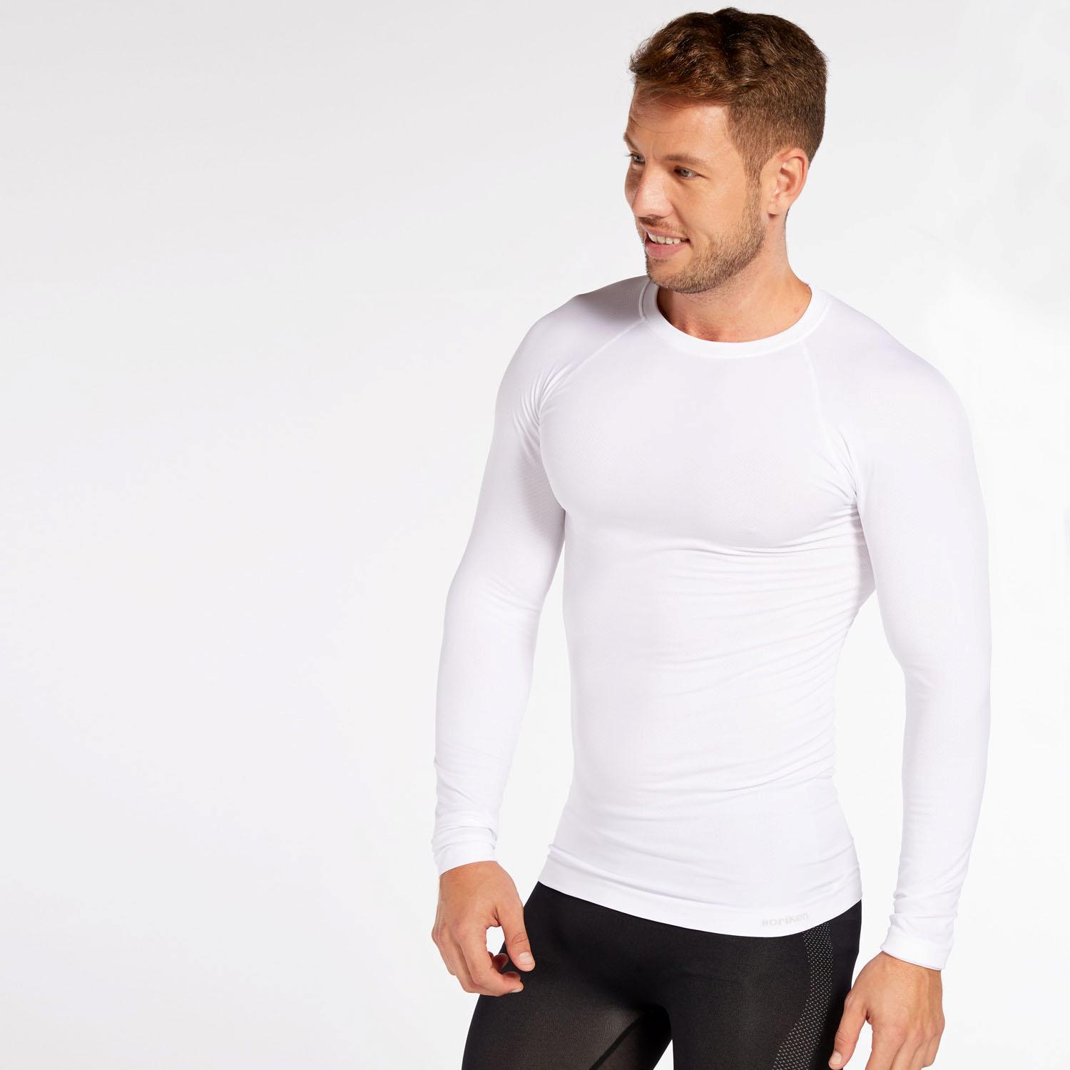 Camiseta Interior Manga Larga Boriken - Blanco - Camiseta Hombre talla XL